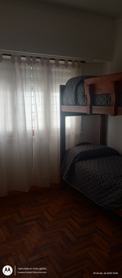 ALQUILER TEMPORAL DEPARTAMENTO 3 AMBIENTES ZONA POMPEYA. HASTA 5 PERSONAS.